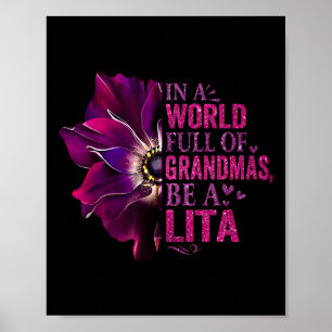 Póster Anemone Sea Una Lita En Un Mundo Lleno De Abuela
