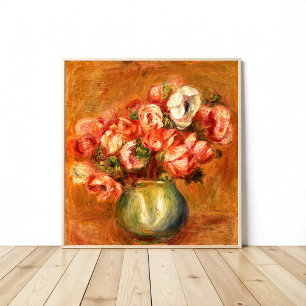 Póster Anemones de Pierre-Auguste Renoir