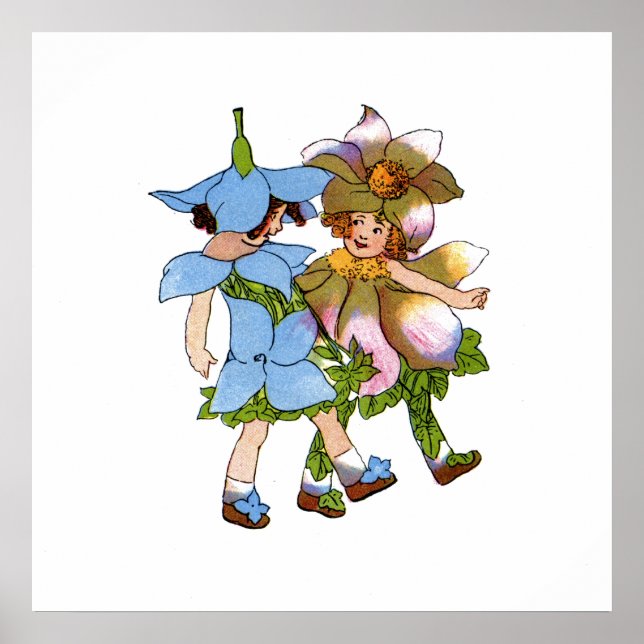 Póster Anemones y Bluets (Frente)