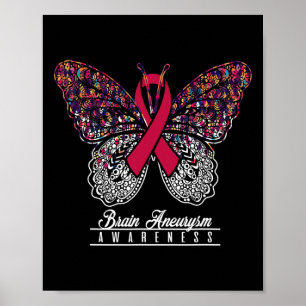 Póster Aneurysm Awareness Butterfly Amantes de regalos