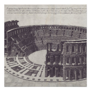 Póster Anfiteatro de Verona en Piazza Bra