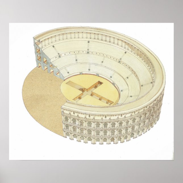 Póster Anfiteatro romano (Frente)