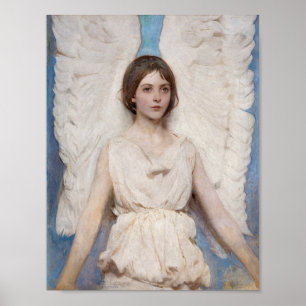 Póster Angel (1887) pintura de Abbott Handerson Thayer
