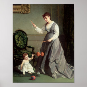 Póster `Angel and Devil' or `Playing Diabolo