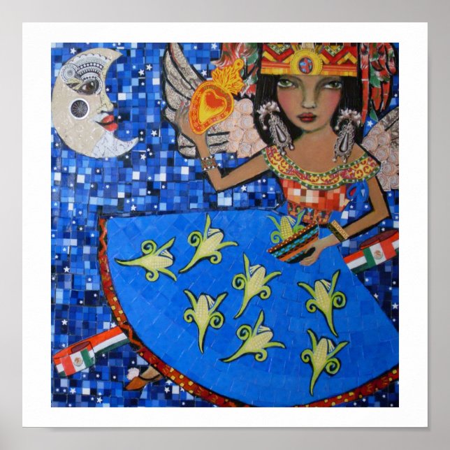 Póster ángel azteca (Frente)