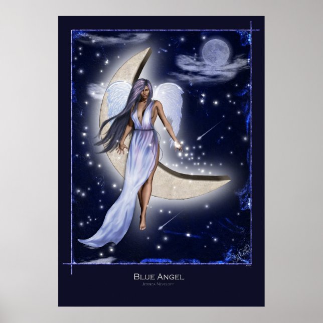 Póster Ángel azul (Frente)