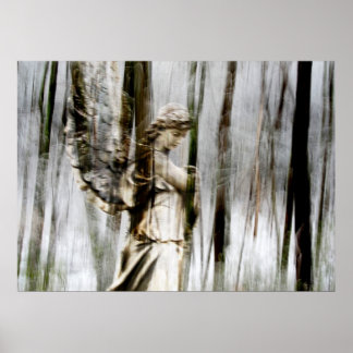 Póster Angel camina por el Poster invernal