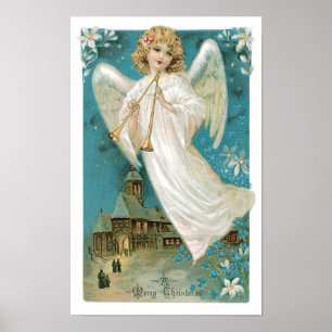 Póster Angel Christmas