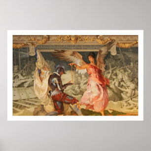 Póster Ángel con Rosario