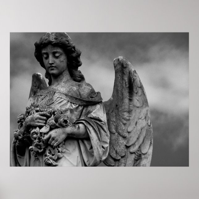 Póster Ángel con Rosas (Frente)