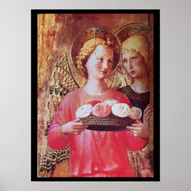 PÓSTER ANGEL CON ROSAS (Frente)