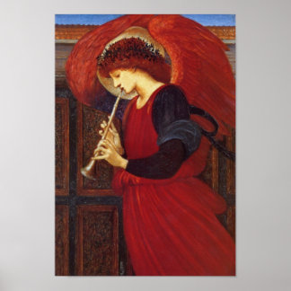 Póster Ángel con Trumpet, Bella Artes de Burne-Jones