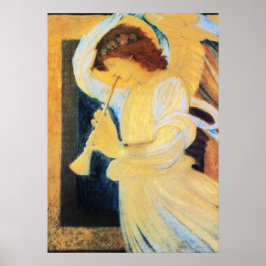 Póster Ángel con Trumpet, Bella Artes de Burne-Jones