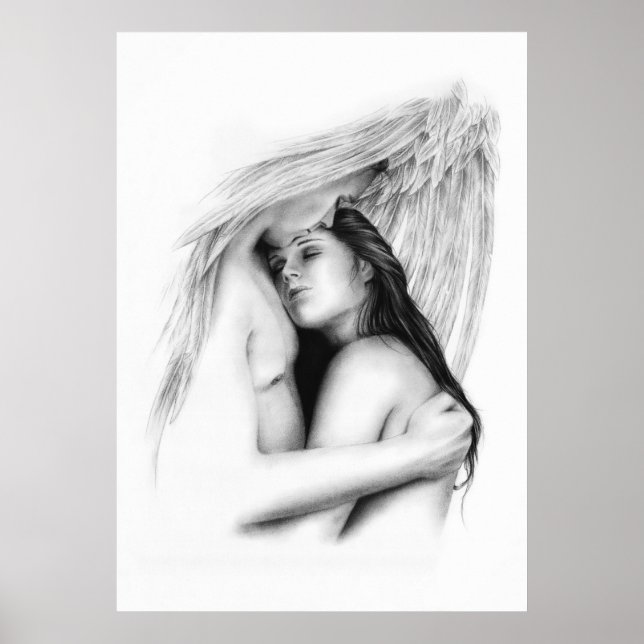 Póster Ángel Couple Amor De Ama De Amor (Frente)