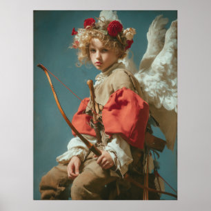 Póster Ángel Cupido Vintage 