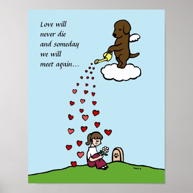 Póster Angel de chocolate con Personalizado de amor (Frente)