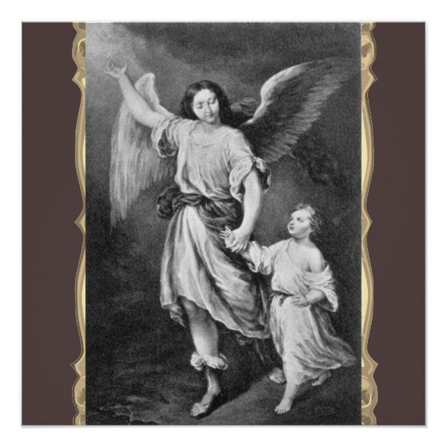 Póster Ángel De Guardia Y Niño (Anverso)