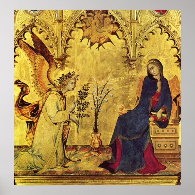 Póster Ángel de la Anunciación y Madonna (Frente)