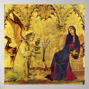 Póster Ángel de la Anunciación y Madonna