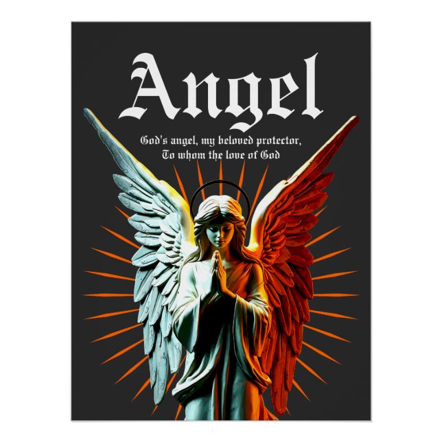 Póster Ángel de la Divina Guardian - Media Luz Media Oscu (Anverso)
