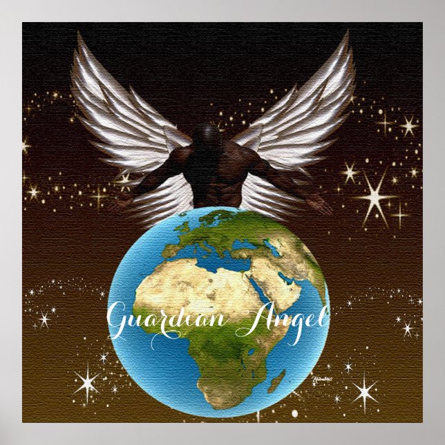 Póster Ángel de la Guarda Africano (Frente)