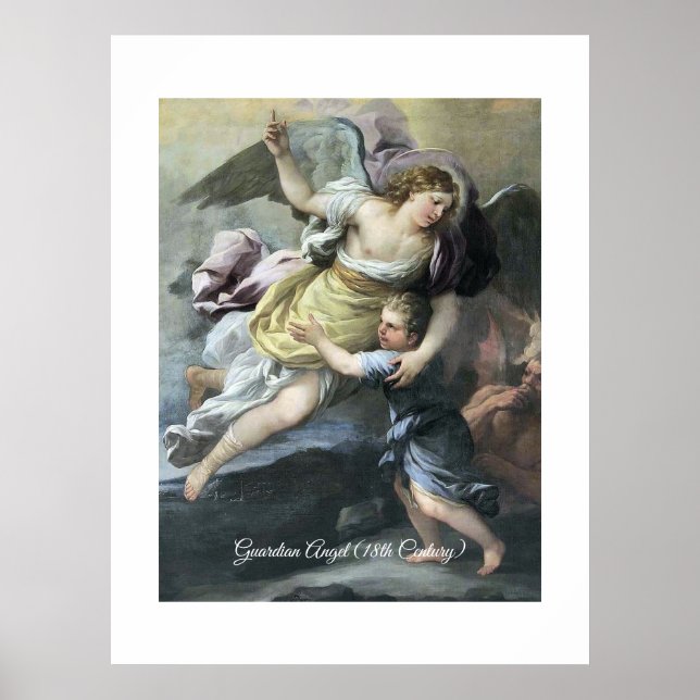 Póster Ángel de la Guarda Barroco (Frente)