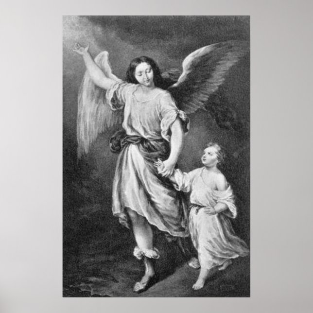 Póster Ángel de la Guarda y Niño (Frente)