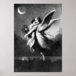 Póster Ángel de la Guardia de noche