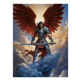 Póster Ángel de la Guardia Radiante Arcángel Miguel