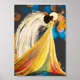 Póster Ángel de la luna 5x7 Poster