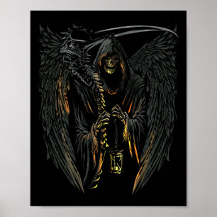 Póster Ángel De La Muerte Grim Reaper Sasuy Halloween