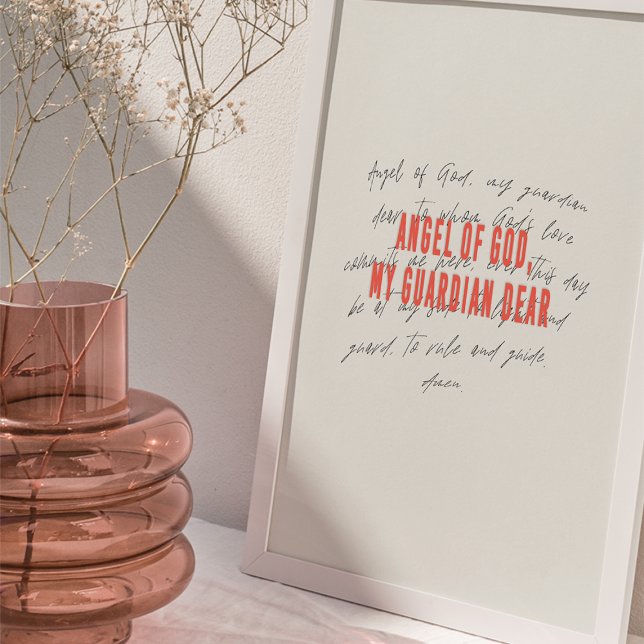 Póster Ángel de la Poster de la Oración de Dios (Subido por el creador)