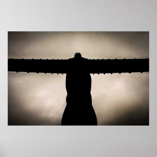 Póster Ángel de la silueta del Norte (Frente)