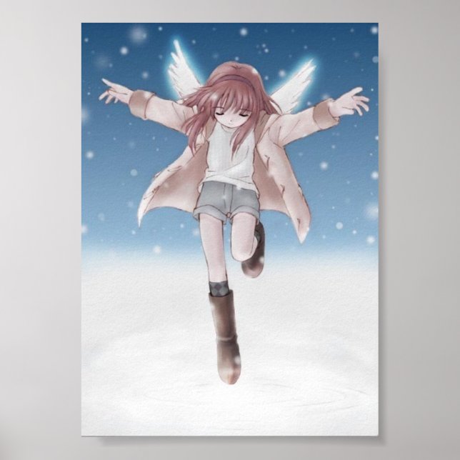 Póster Ángel de nieve (Frente)