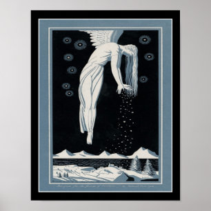 Póster Angel de Nieve Art Deco de 1928