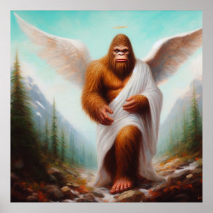 Póster Ángel de pie grande