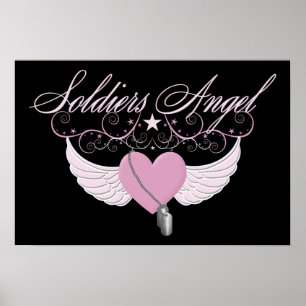 Póster Ángel de soldados