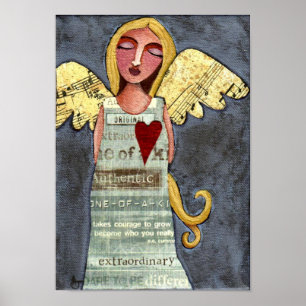 Póster Ángel de valor