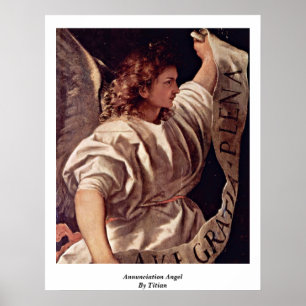 Póster Ángel del anuncio por Titian