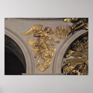 Póster Ángel del estilo de Louis XIV, del arco