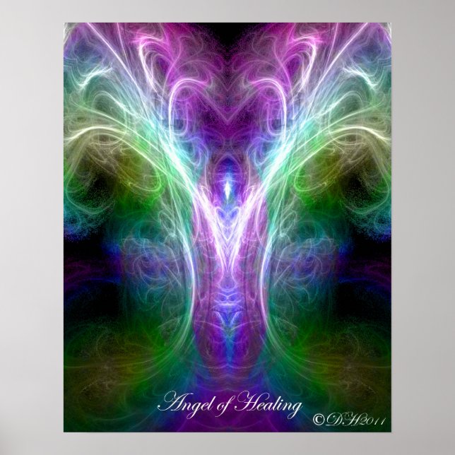 Póster Ángel del Poster de curación (Frente)