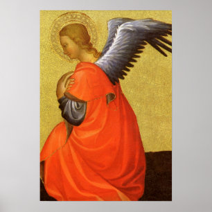 Póster Ángel del Renacimiento por el Maestro del Bambino