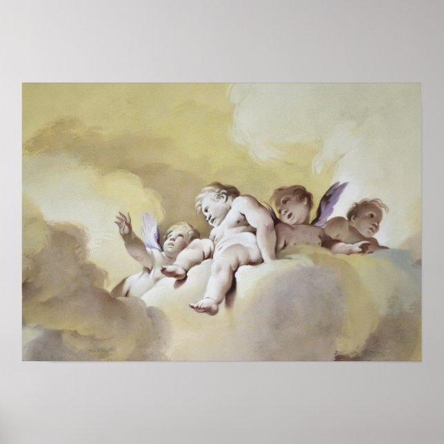 Póster Ángel dulce en el cielo (Frente)