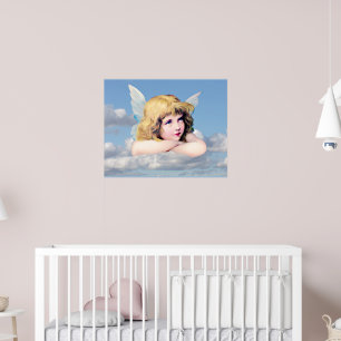 Póster Ángel en las nubes