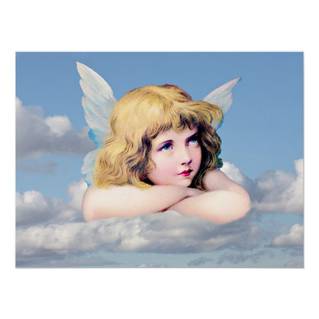 Póster Ángel en las nubes (Anverso)