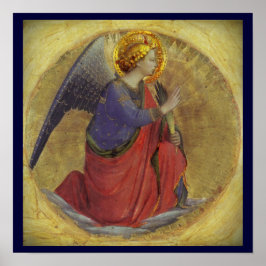 Póster Ángel en oro