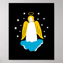 Póster Ángel en una nube