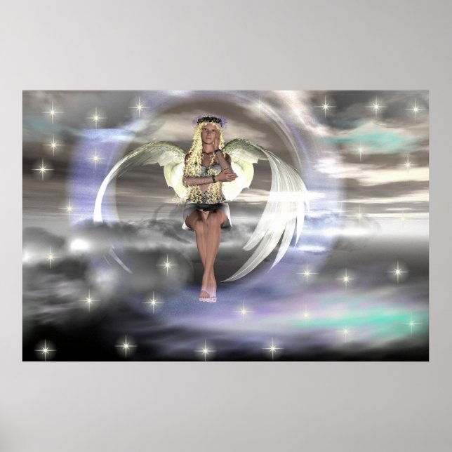 Póster Ángel en una nube (Frente)