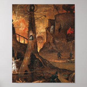 Póster Ángel Encabezando Un Alma En El Infierno Por Hiero