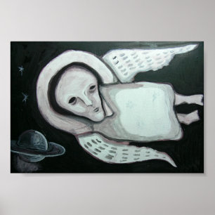 Póster Ángel espacial